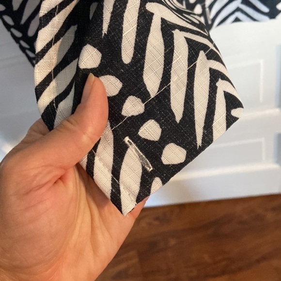 Navy and White Shower Curtain - Picture 3 of 4